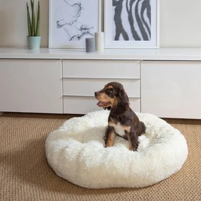 Kremowe legowisko dla psów ø 75 cm Fluffy – Love Story