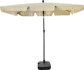 Parasol ogrodowy FLOKS z ochroną UV beżowy waga 2,8 kg wymiary 200x123x235 cm