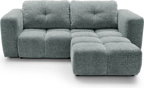 Masseno Narożnik ARTE z funkcją spania i pojemnikiem na pościel Narozniki L, Rozkładana sofa - Szary, BELLO 35
