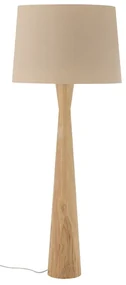 Beżowa lampa stojąca z tekstylnym kloszem (wysokość 130 cm) Leonor – Bloomingville