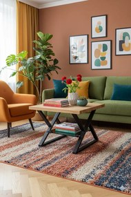 Kwadratowa ława w stylu industrialnym K3-C74