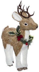 Figurka renifer, tworzywo sztuczne, 38 cm