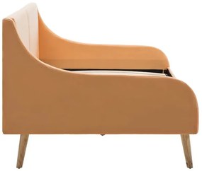 Pomarańczowa sofa z materacem - Fremen