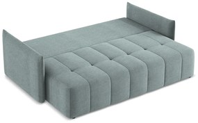 Niebieska rozkładana/ze schowkiem sofa 225 cm Moku – Makamii