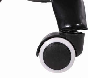 PROMOCJA Czarny fotel biurowy AVOLA z eko skóry II. jakość