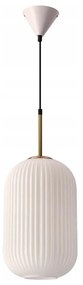Lampa wisząca na przewodzie CRESTO 1xE27/40W/230V biała/złota
