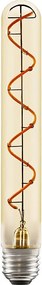 Żarówka LED Nettlife E27 4W Tubular Edison, styl vintage, rurka złota 225 mm, ciepły biały żarnik spiralny, nieściemnialna