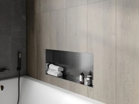 Mexen X-Wall-NR półka wnękowa bez kołnierza 75 x 30 cm, gun gray szczotkowany - 19E1753010