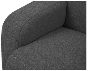 Ciemnoszary narożnik z materiału bouclé (prawostronny) Molino – Micadoni Home