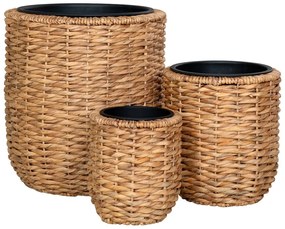 Doniczki z hiacyntu wodnego zestaw 3 szt. ø 49 cm Hanoi – House Nordic