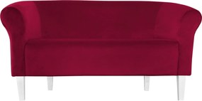 Sofa Milo tkanina Welur : Kolor nogi - Biała, Kolor tkaniny - VELVET - MG31, Typ tkaniny - Velvet, Wysokość nogi - 20 cm