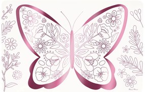 Papierowe maty stołowe zestaw 8 szt. 28x42.5 cm Butterflies &amp; Flowers – Meri Meri