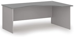 Ergonomiczne biurko PRIMO GRAY, 180x120 cm, prawe, szary/grafit