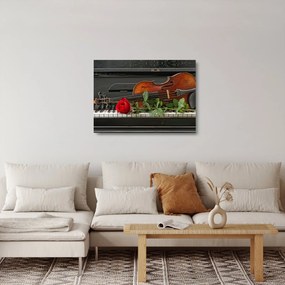 Obraz na szkle - Pamięć muzyka (70x50 cm)