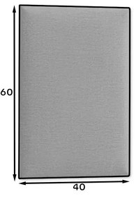 Panel tapicerowany QUADRATTA 60x40 żółty ELTAP