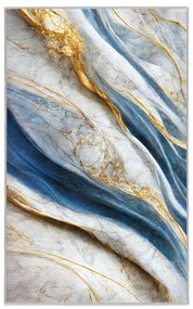 Niebieski dywan odpowiedni do prania 80x150 cm Golden Spill – Mila Home