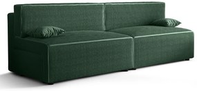 Zielona rozkładana sztruksowa sofa z funkcją spania A5-D08