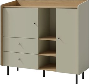 Komoda VETTA 125 cm do Salonu Sypialni Odcienie zieleni