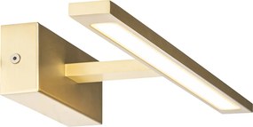 Lampa ścienna mosiężna 41,5 cm z wbudowanym LED IP44 - Jerre