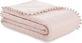 Restilo Narzuta na łóżko Meadore pudrowy, 220 x 240 cm