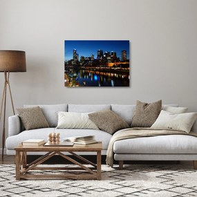 Obraz na szkle nocy w Melbourne (70x50 cm)