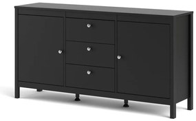 Czarna niska komoda 152x80 cm Madrid – Tvilum
