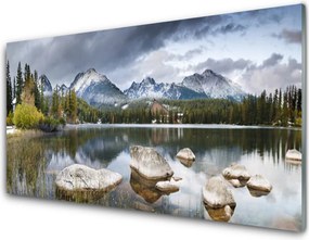 Szkło nad Blatem Panorama Alpejskiej Sielanki