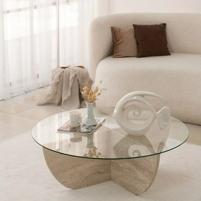 Stolik konferencyjny Lily Travertine
