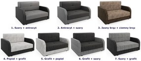 Sofa z funkcją spania szary + antracyt - Oves 4X