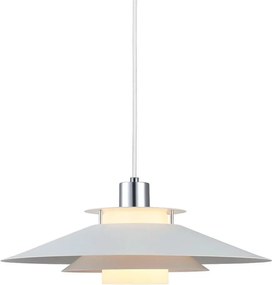 Halo Design 990792 - Lampa wisząca na przewodzie RIVOLI 1xE27/40W/230V śr. 40 cm biały/chrom polerowany