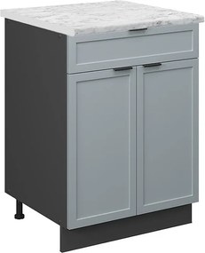 Szafka dolna do kuchni jasnoniebiesko-szary 60x60x82 fame-line