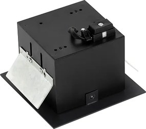 Nowoczesny wpuszczany reflektor czarny regulowany - Oneon 70