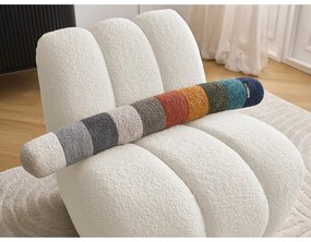 Biały fotel z materiału bouclé Janissaire – Bobochic Paris