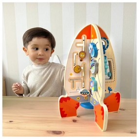 Tooky toy duża drewniana zabawka edukacyjna wielofunkcyjna rakieta