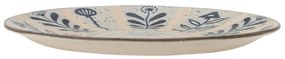 Jasnoniebiesko-kremowy kamionkowy talerz ø 21 cm Leonie – Bloomingville