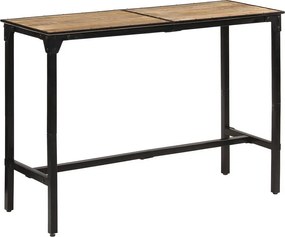 Stolik barowy 150x55x107 cm surowe lite drewno mango