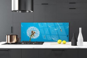 Szkło do Kuchni na Ścianę Ulotność Polnych Dmuchawców