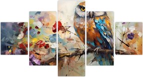 Obraz - Malowana sowa (125x70 cm)