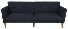 Ciemnoniebieska rozkładana sofa 205 cm Regal – Novogratz