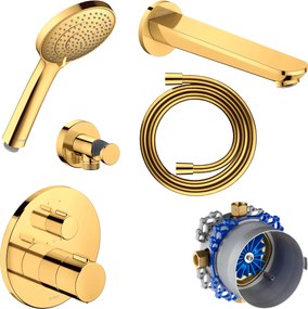 Podtynkowa bateria wannowa Duravit z termostatem