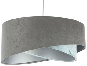 Szaro-niebieska lampa wisząca asymetryczna - EXX06 Luna