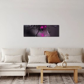 Obraz kobiety (z zegarem) (90x30 cm)