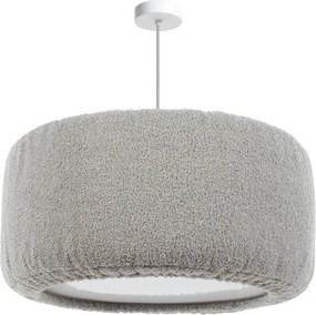Szary pluszowy żyrandol wiszący 30 cm - 3X M061 S3-H26