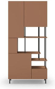 Ceglasty regał 84x175 cm Perla – Marckeric