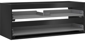 Mexen Box-A korpus szafki podumywalkowej 120 cm, 2 szuflady, czarny mat - 91AX0-1200-470-2-71