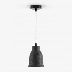 Lampa Sufitowa Sainza Z Terakoty Czarny Węgiel & Ø14 Cm - Sklum