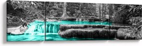 Obraz - Zimowa rzeka (170x50 cm)