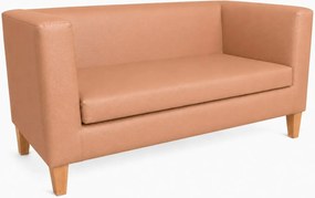 Sofa Monaco : Kolor nogi - Drewno, Kolor tkaniny - EKO-SKÓRA - 14D, Typ tkaniny - Eko-skóra , Wysokość nogi - 15 cm