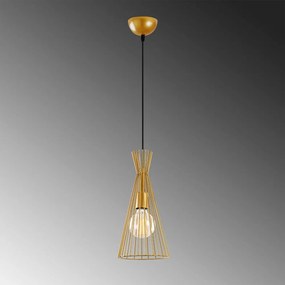 Lampa wisząca w kolorze złota z metalowym kloszem ø 20 cm Mezopotamya – Opviq lights