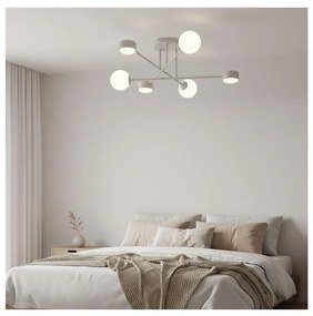 Przysufitowy żyrandol HOLON 3xG9/8W/230V + 3xGX53/12W szary